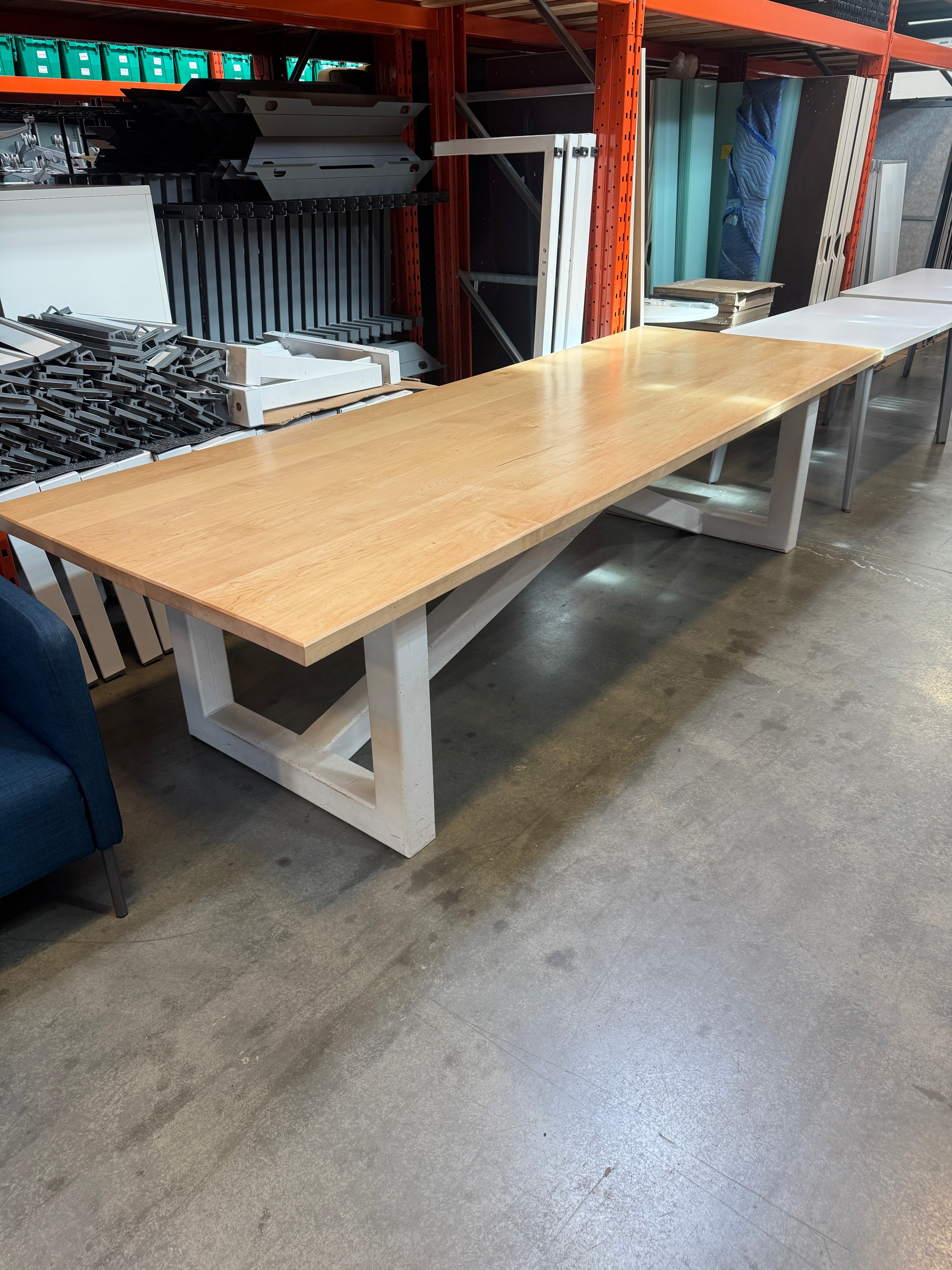 Custom 10' Boardroom / Harvest Table – Solid Heavy-Duty Construction