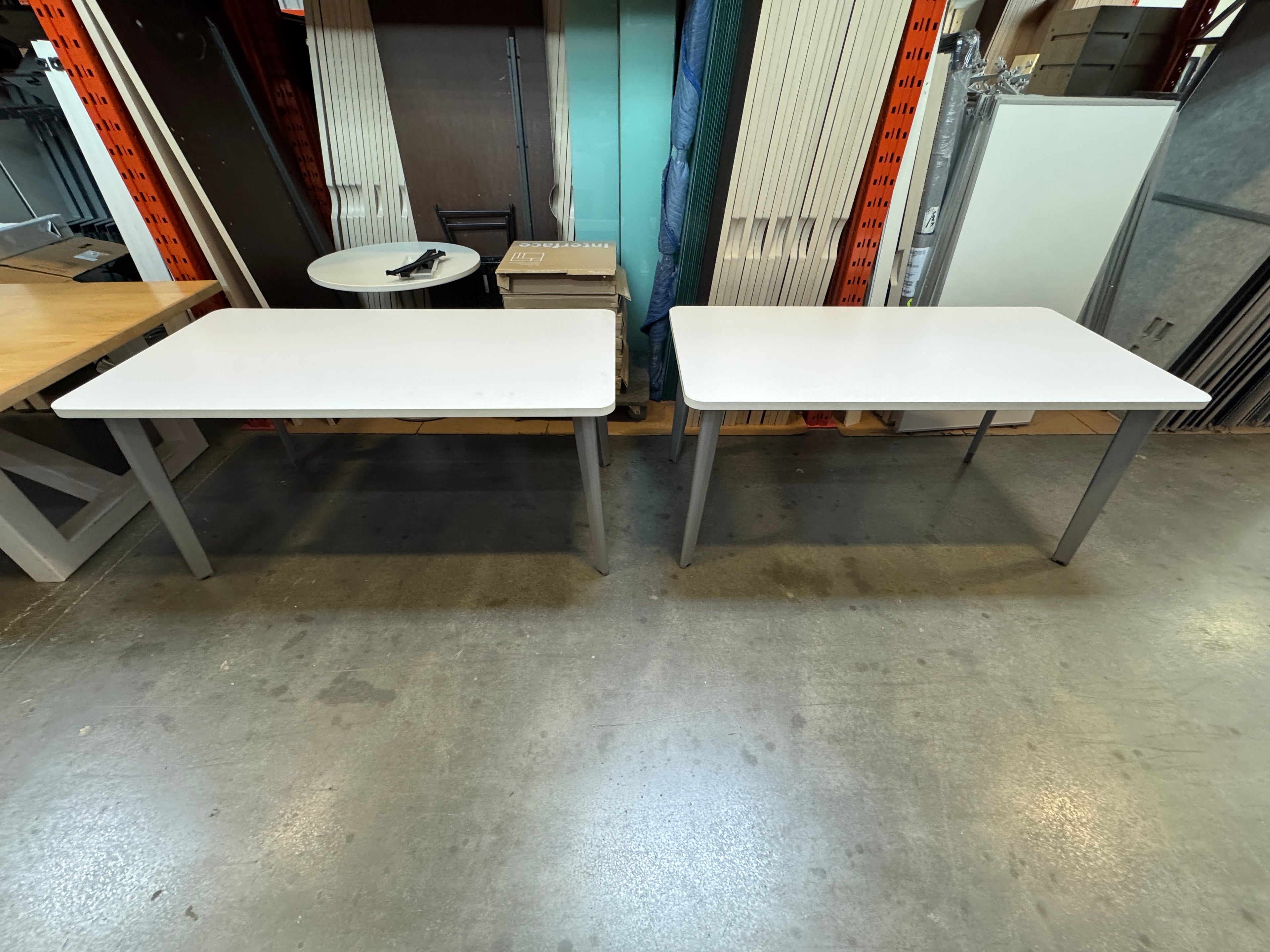 White Steelcase 60x30 Desk