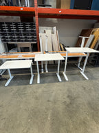 IKEA RELATERA Manual Height Adjustable Desk – White