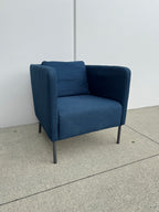 IKEA CARB P2 Lounge Chair – Blue Fabric Accent Chair