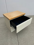 Herman Miller 2-Drawer Lateral File Cabinet w/ Solid Wood Top