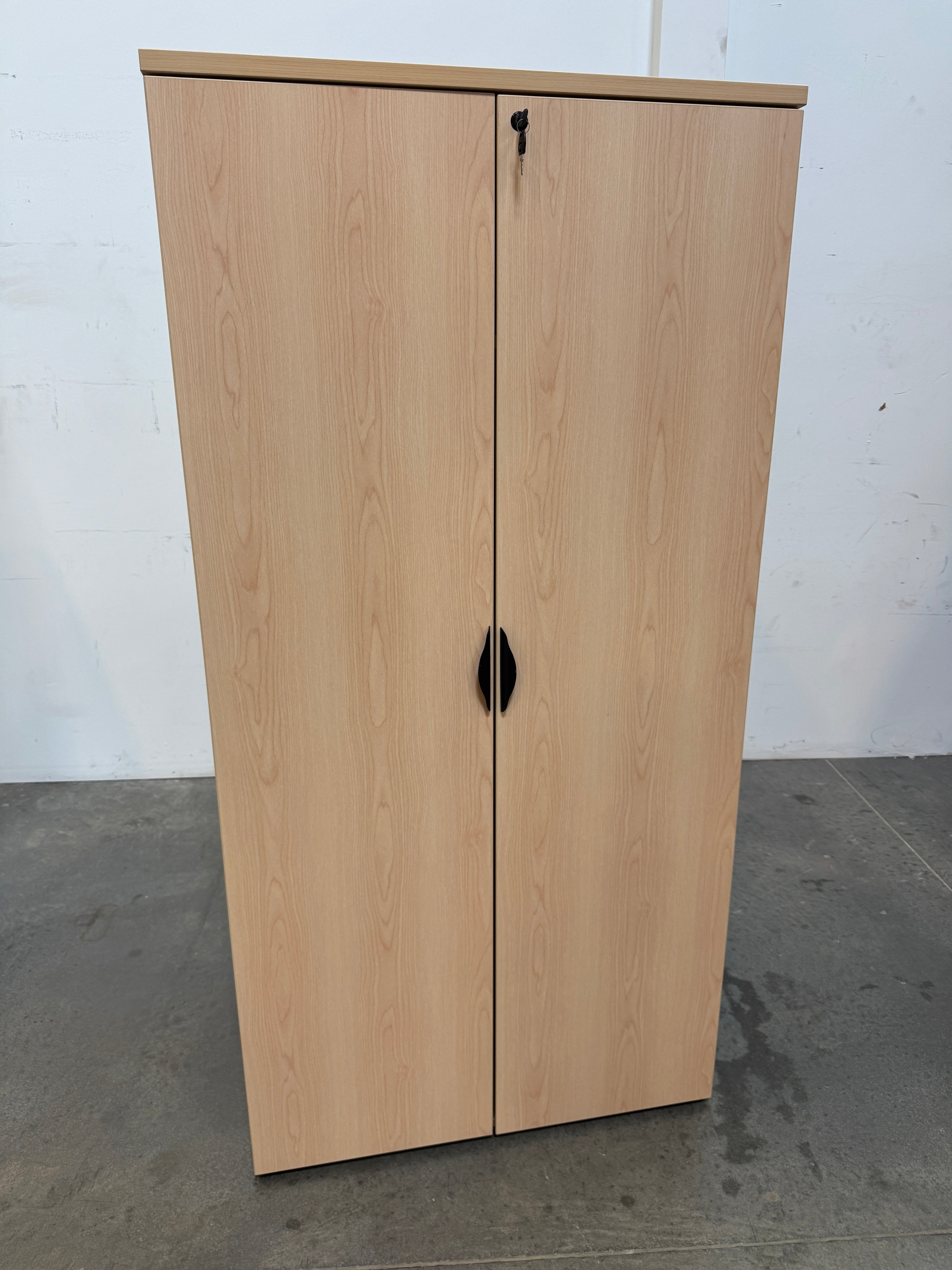 Maple Locking Office Wardrobe Cabinet