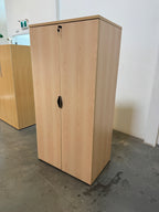 Maple Locking Office Wardrobe Cabinet