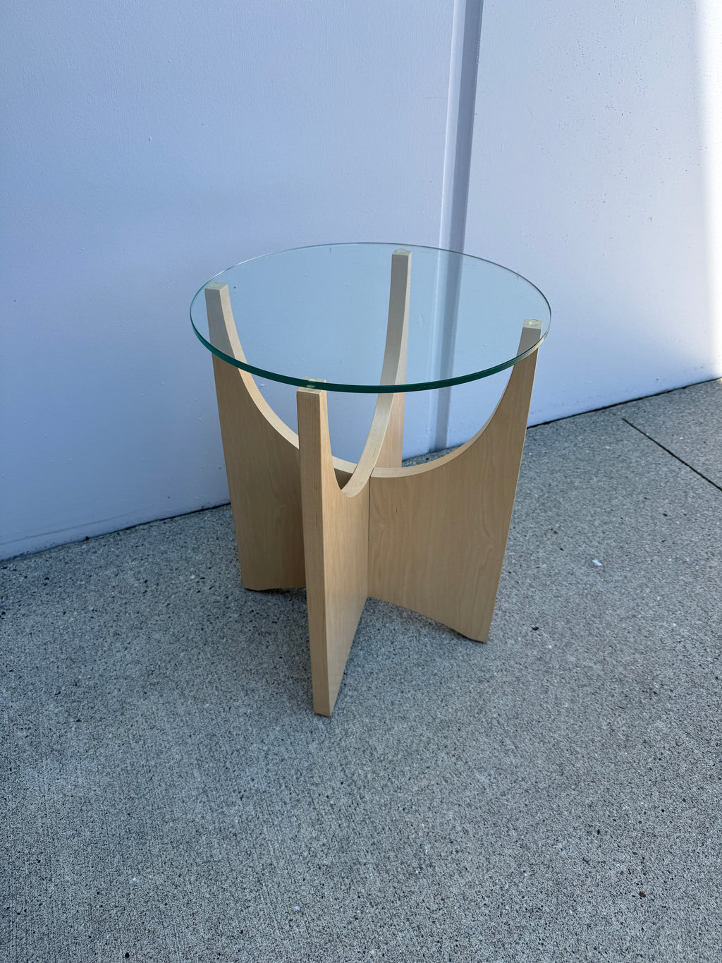 Steelcase Turnstone Alight Glass End Table – Modern Designer Accent Table