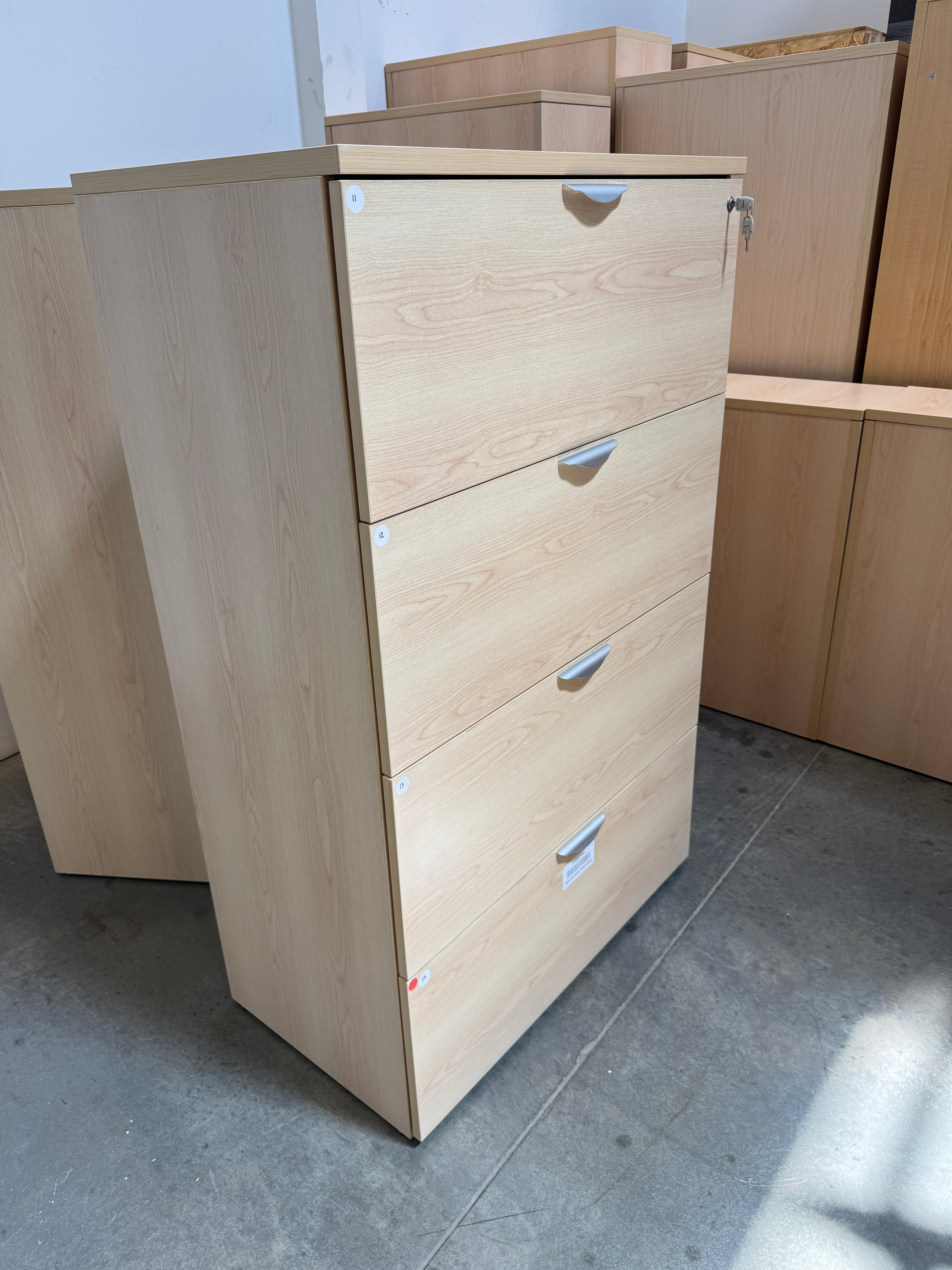 Heartwood 4-Drawer Locking Lateral File Cabinet
