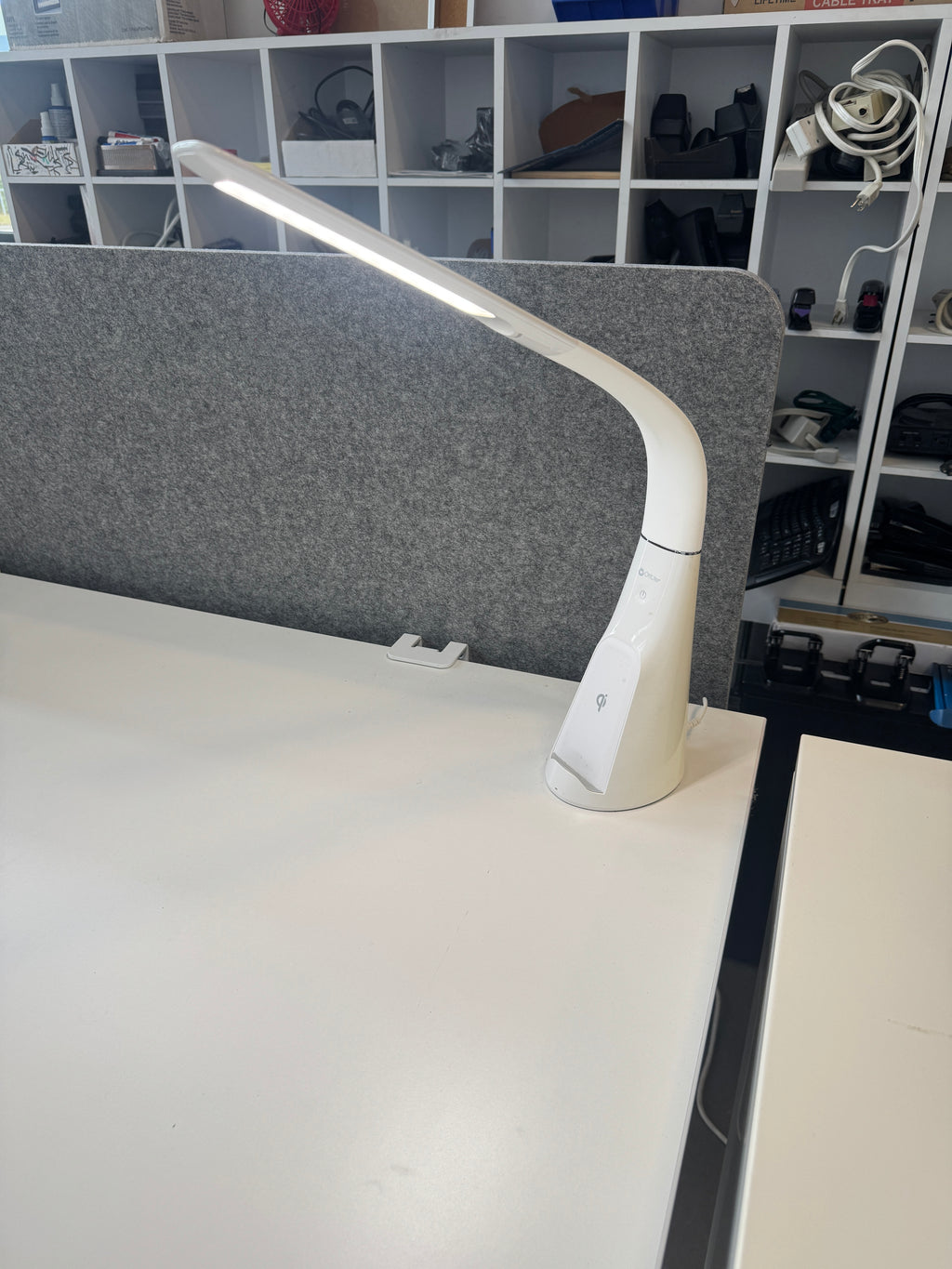 OttLite Wireless Charging LED Desk Lamp with Phone Stand