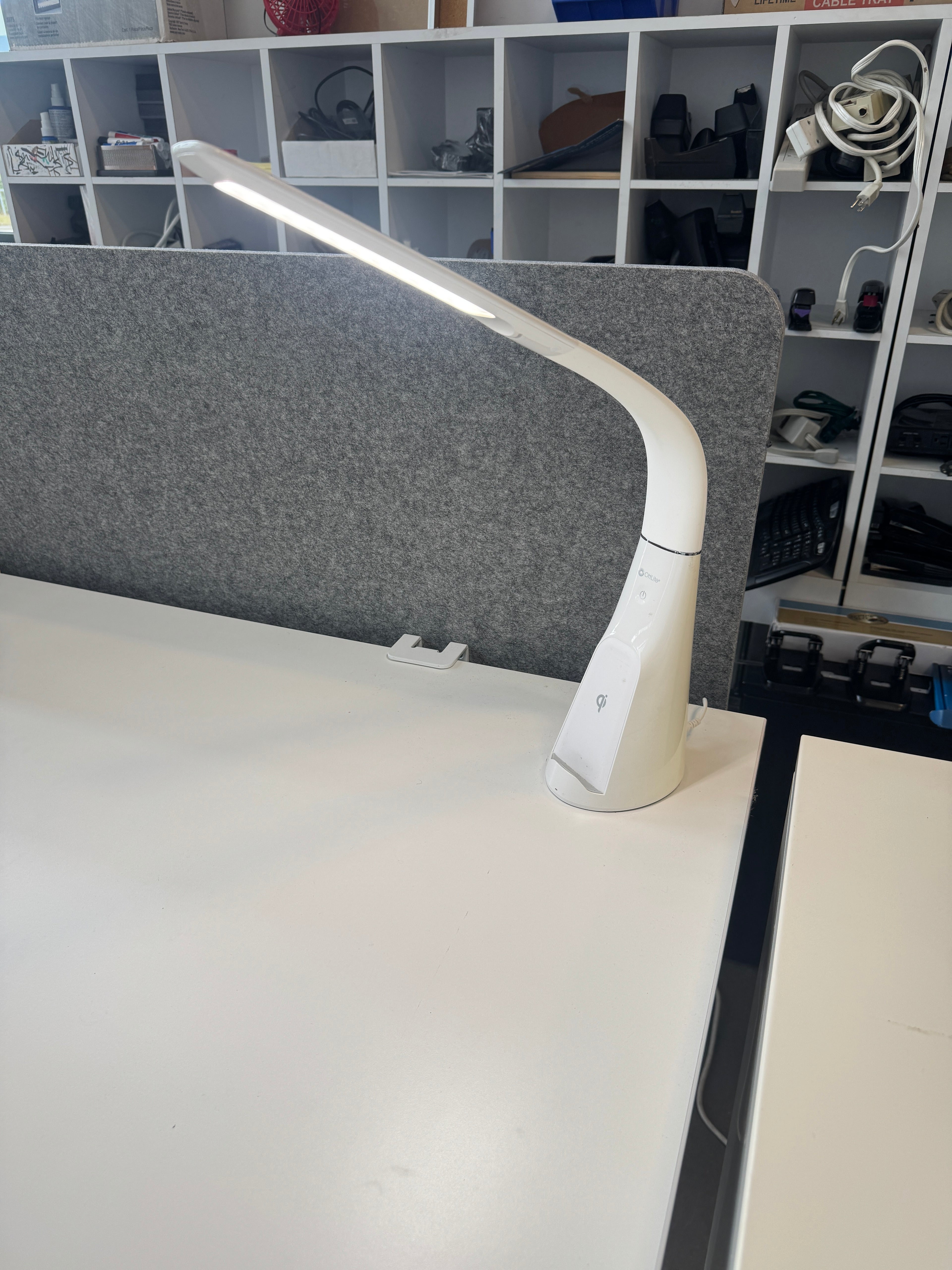 OttLite Wireless Charging LED Desk Lamp with Phone Stand