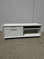 Teknion Low Storage Credenza – White | Locking File Storage