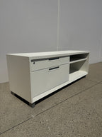 Teknion Low Storage Credenza – White | Locking File Storage