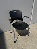 Herman Miller Caper Stacking Chairs on Casters