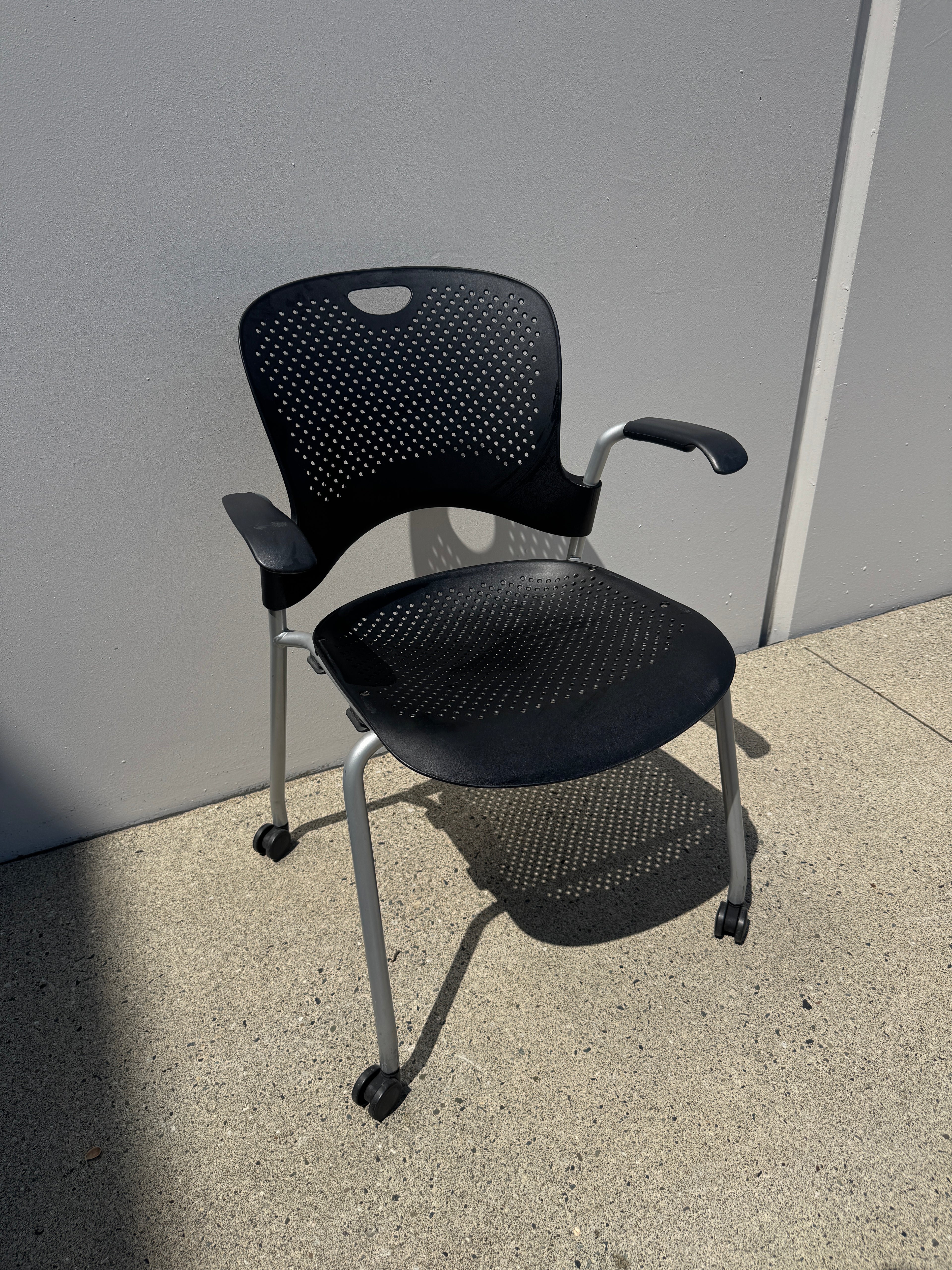 Herman Miller Caper Stacking Chairs on Casters