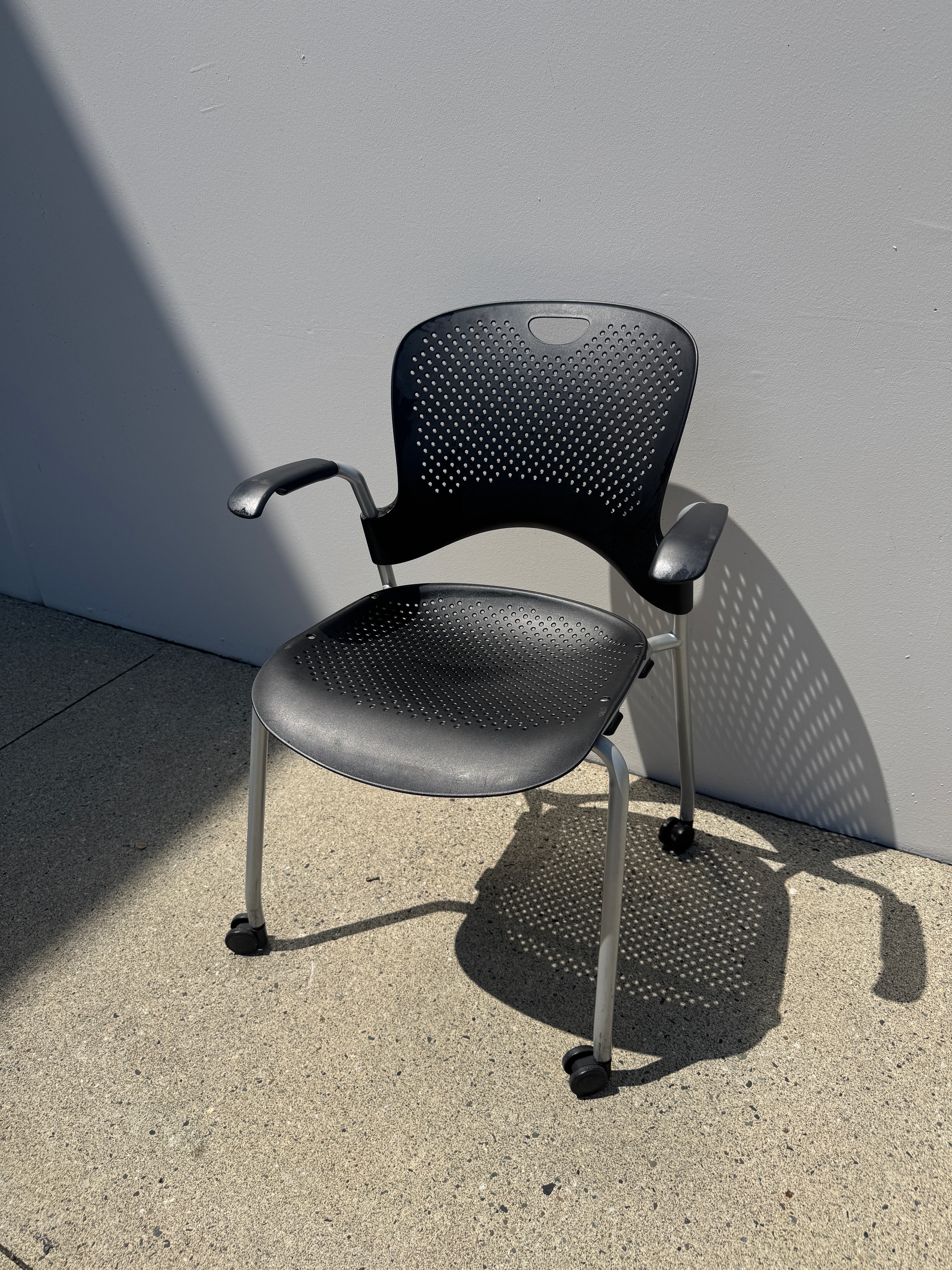 Herman Miller Caper Stacking Chairs on Casters