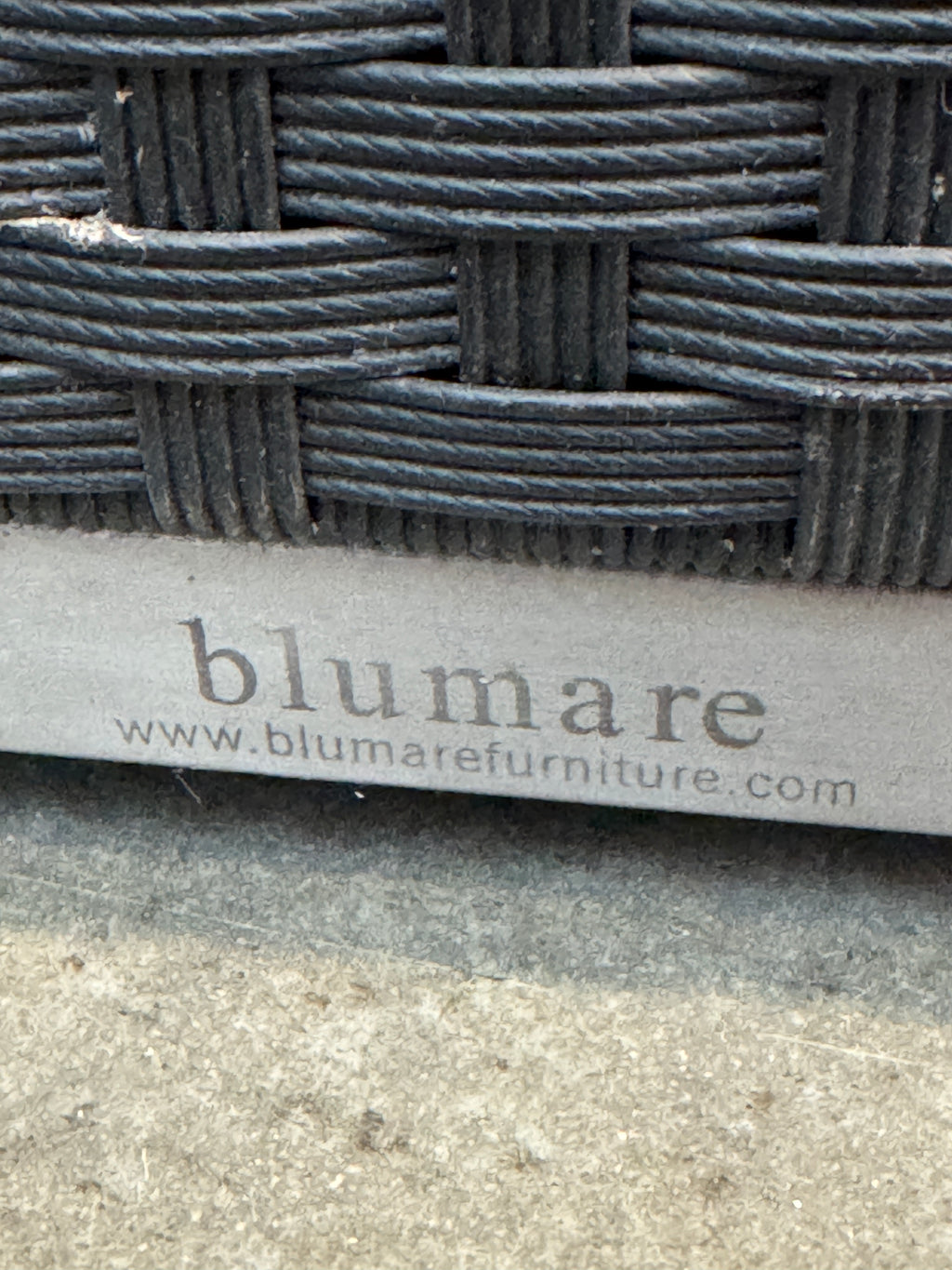 Blumare Outdoor Wicker Coffee Table with Glass Top