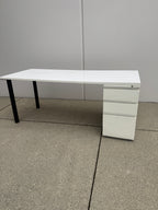 Herman Miller 72" x 30" Desk with Attached Locking Storage