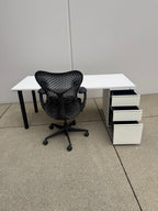 Herman Miller 72" x 30" Desk with Attached Locking Storage