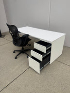 Herman Miller 72" x 30" Desk with Attached Locking Storage