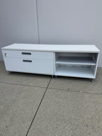 White Steelcase 72" Storage Credenza / TV Stand
