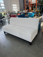 Modern Commercial Lounge Sofa – Off White Fabric