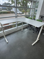 Herman Miller Renew Electric Height Adjustable L-Shaped Desk