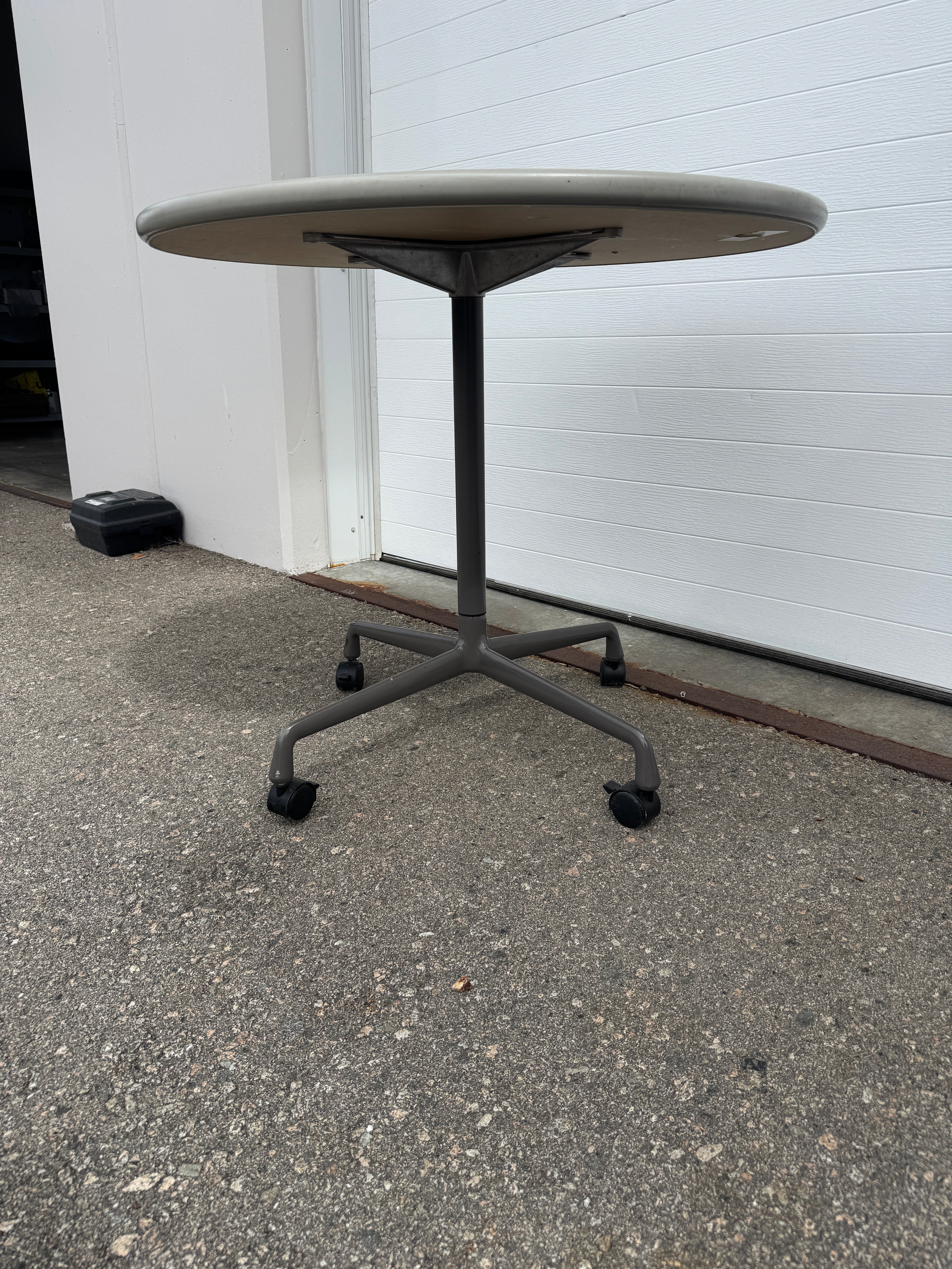 Herman Miller Eames Rolling Round Meeting Table