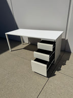 Haworth 72" x 30" Office Desk with Locking Pedestal