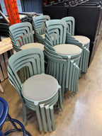 Emeco On & On Designer Stacking Chairs – Upholstered Seat