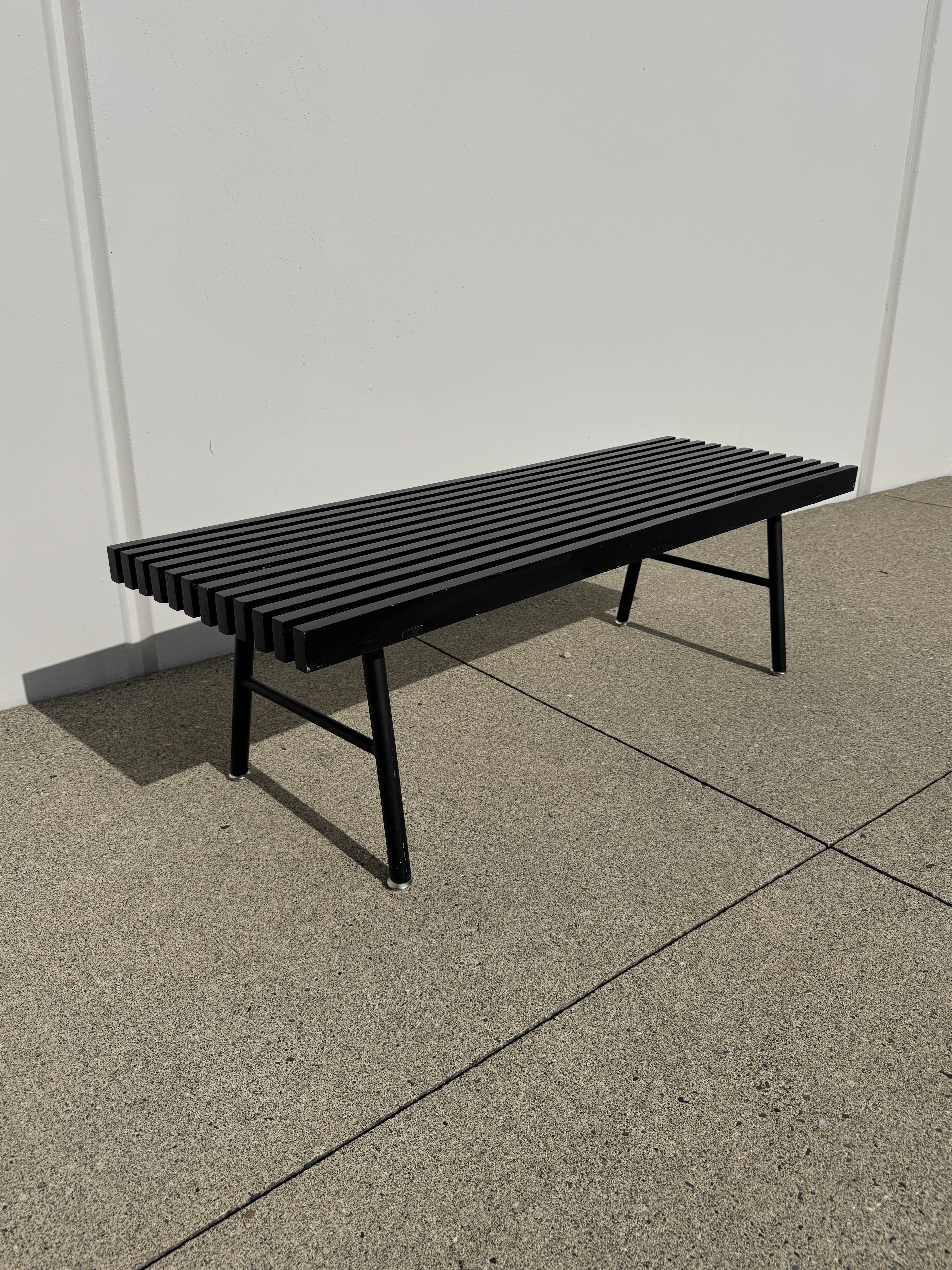 Gus* Modern Transit Bench – Black Ash
