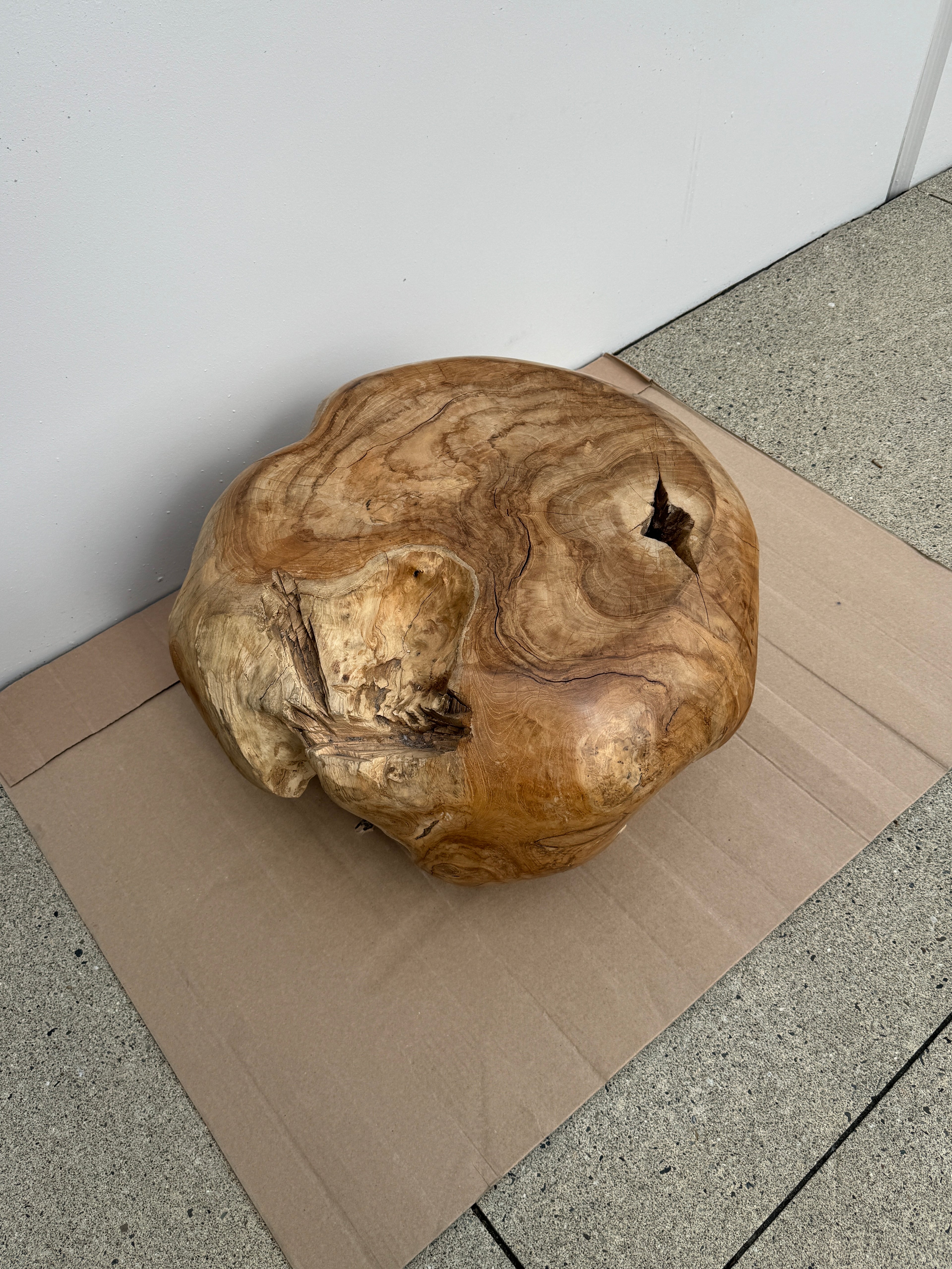 Solid Teak Root Coffee Table / Sculptural Accent Table