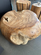 Solid Teak Root Coffee Table / Sculptural Accent Table