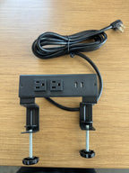 National Lighting Desk Clamp Power Module w/ USB Charging