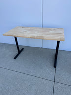 Modern Workstation Desk – 48" x 30" Solid Wood Top