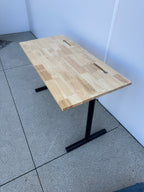 Modern Workstation Desk – 48" x 30" Solid Wood Top
