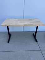 Modern Workstation Desk – 48" x 30" Solid Wood Top