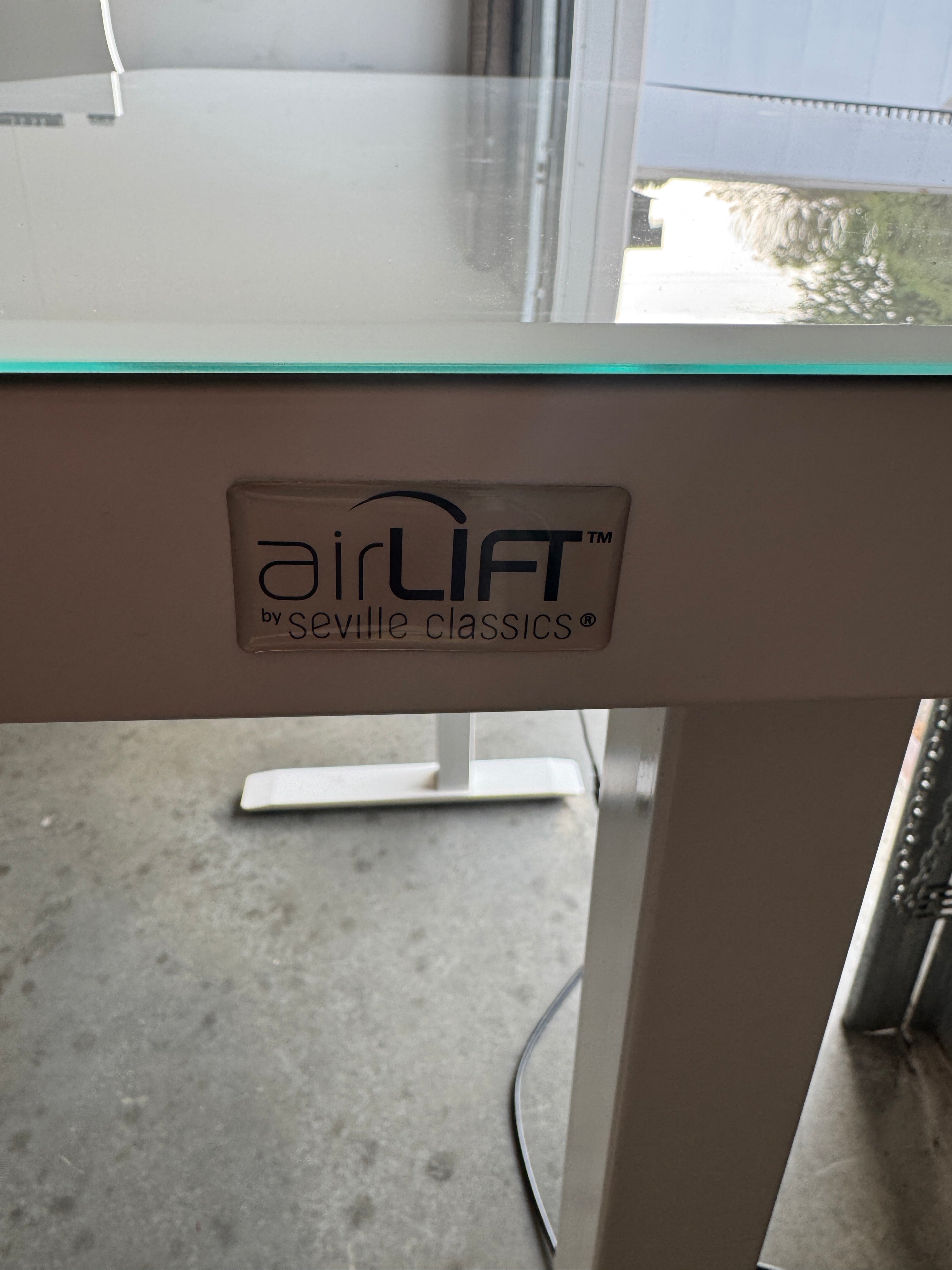 AirLIFT Electric Glass Sit-Stand Desk – 48" x 24"