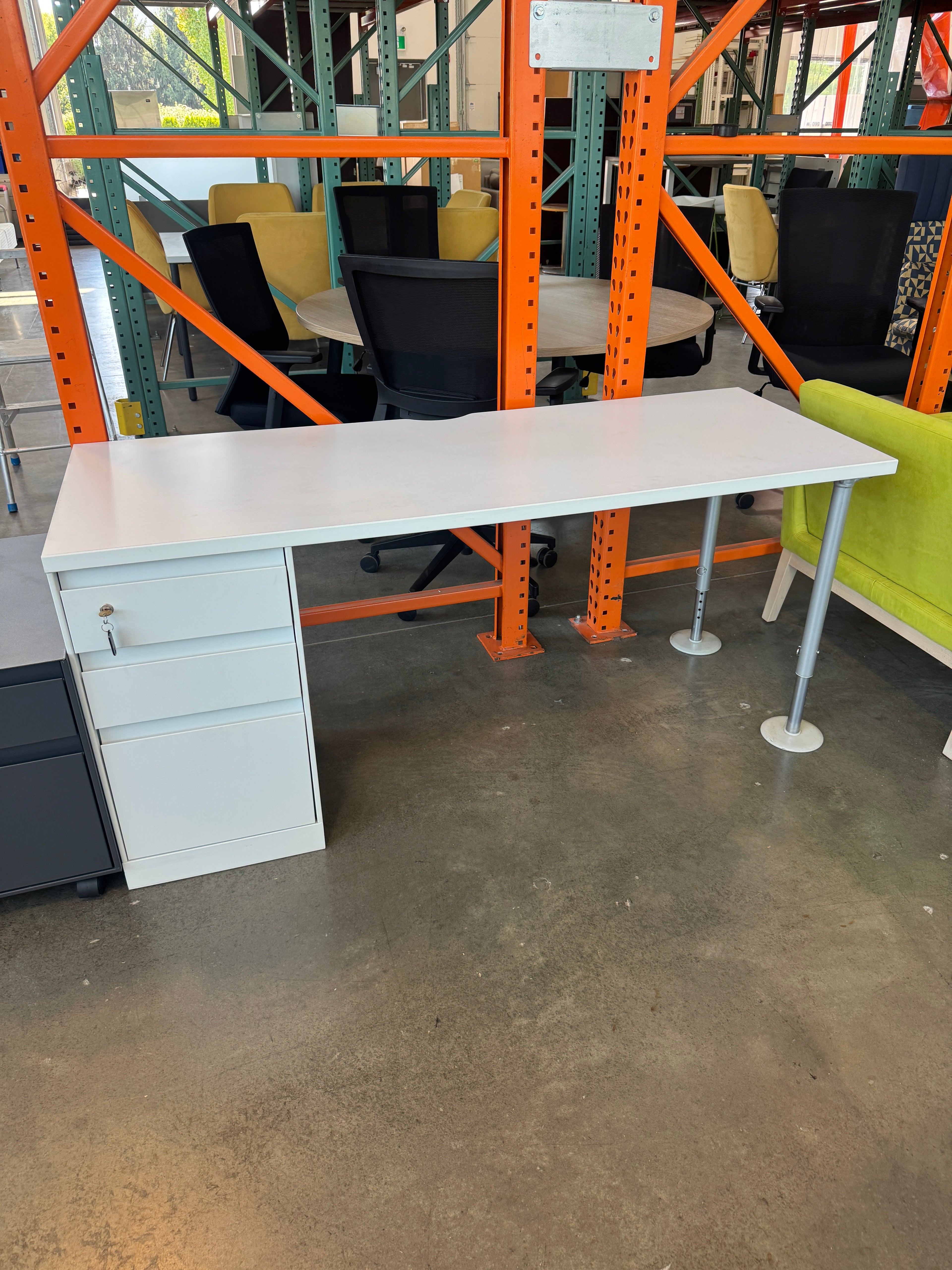 Steelcase Desk with Locking Pedestal