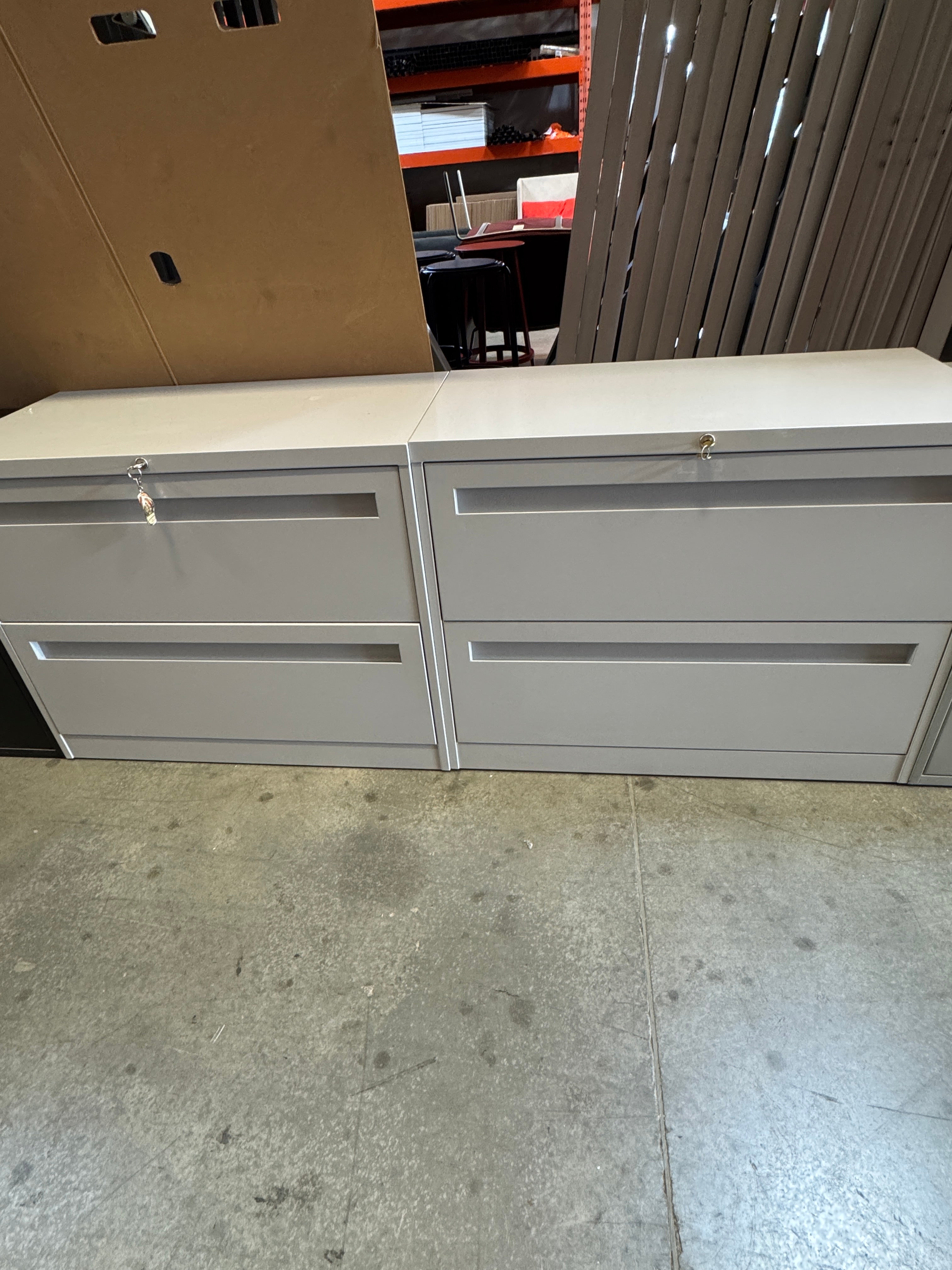 Steelcase 2-Drawer Lateral Filing Cabinet – Locking