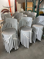 Emeco On & On Designer Stacking Chairs – Upholstered Seat