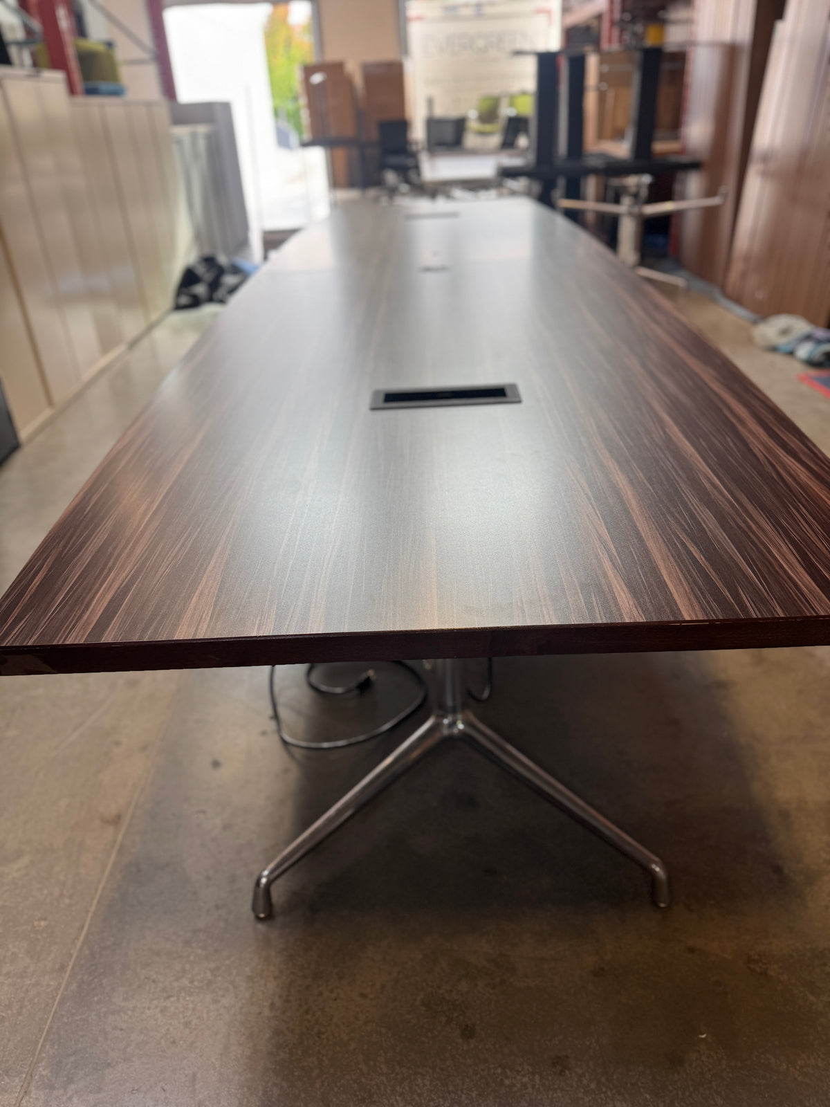 14' Powered Boardroom / Conference Table
