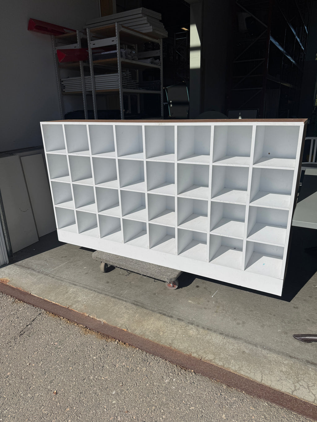 Custom Heavy-Duty Wood Cubby Storage – 77" Wide