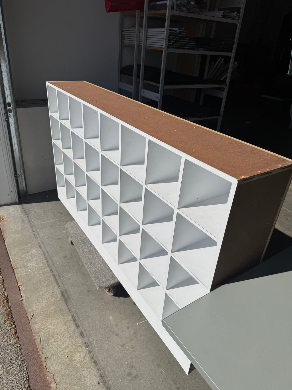 Custom Heavy-Duty Wood Cubby Storage – 77" Wide