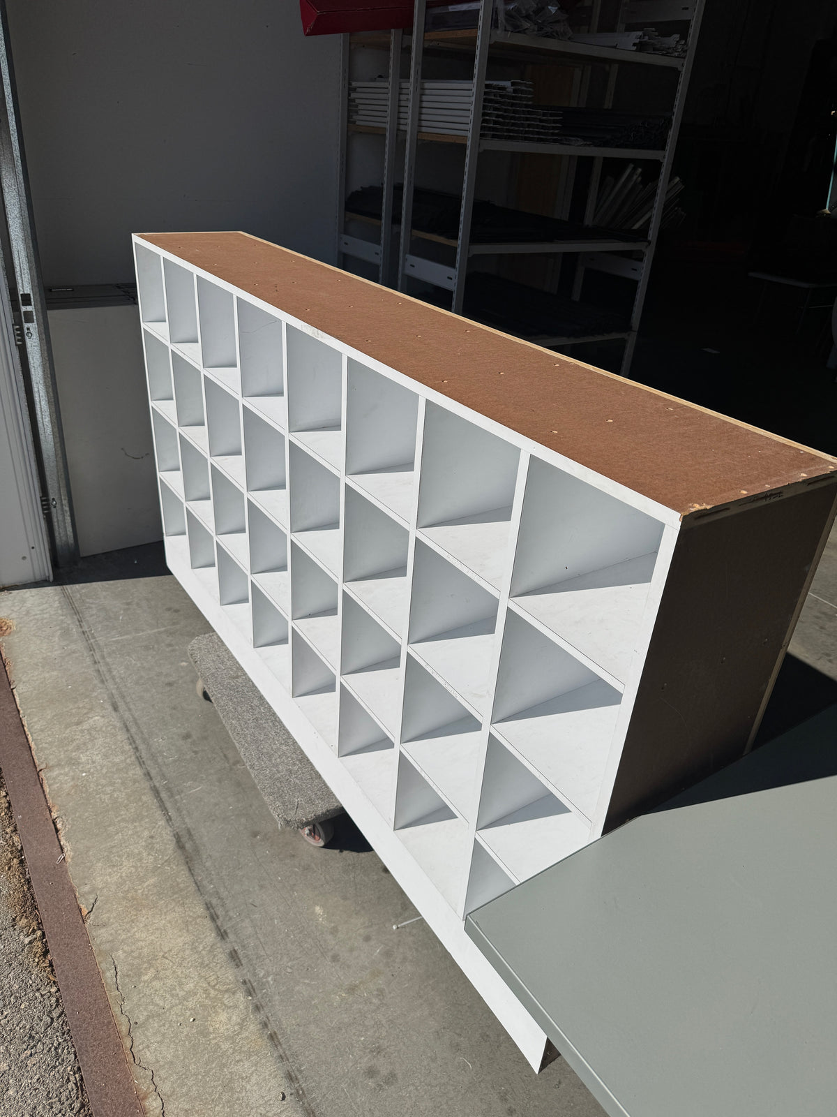 Custom Heavy-Duty Wood Cubby Storage – 77" Wide