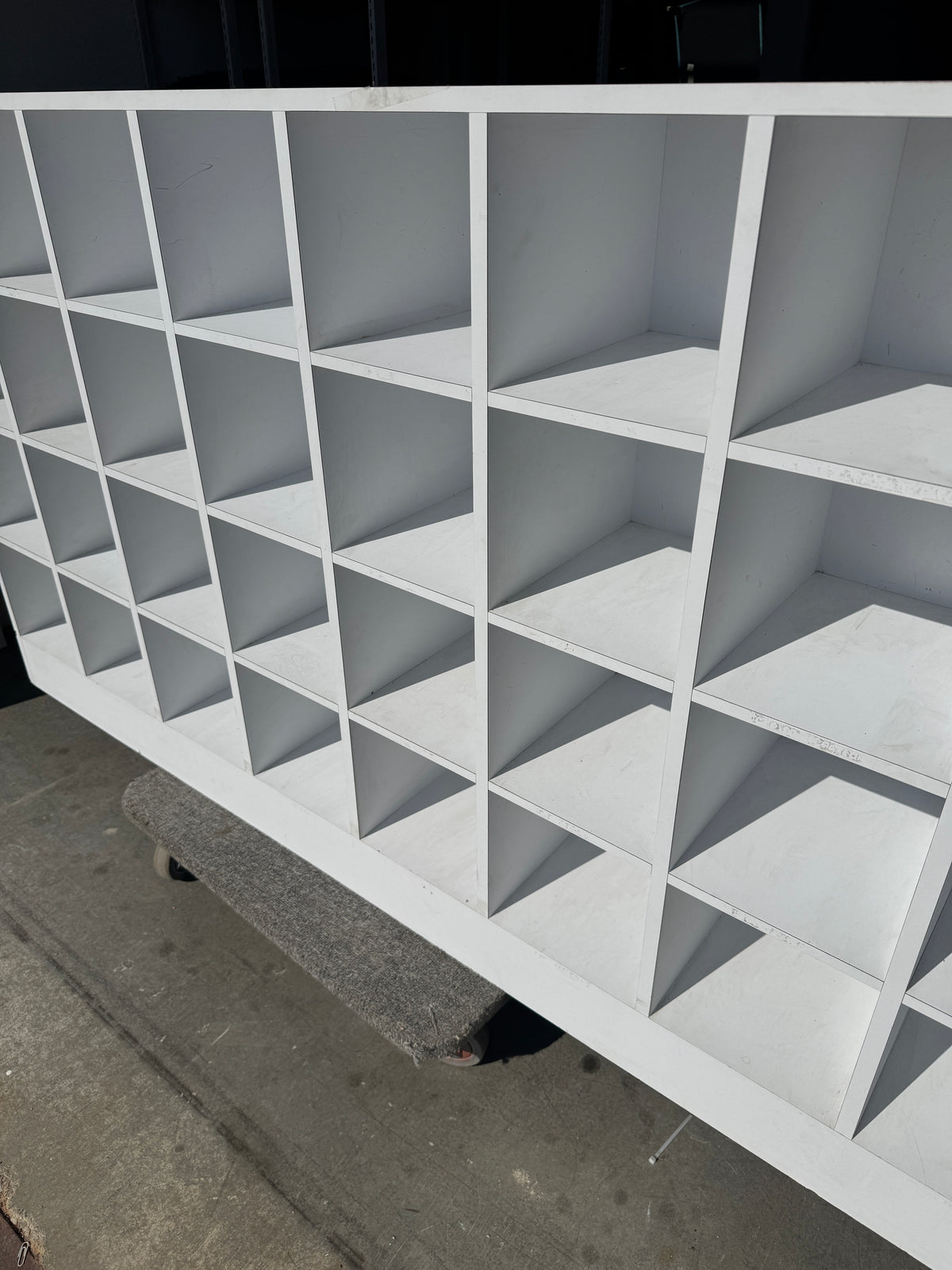 Custom Heavy-Duty Wood Cubby Storage – 77" Wide