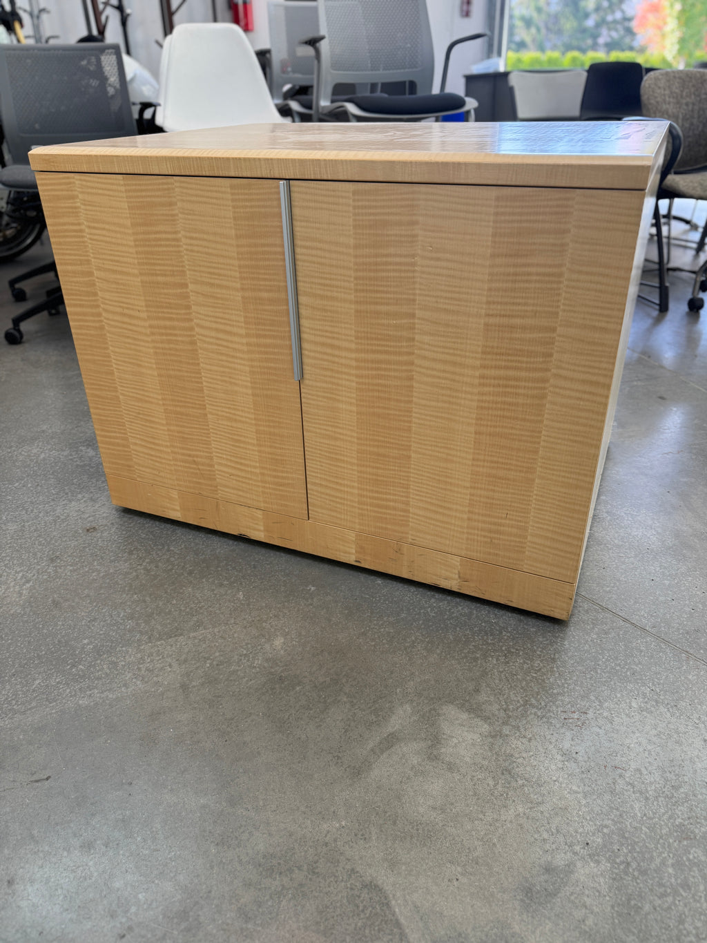 Steelcase Wood Storage Cabinet / Credenza