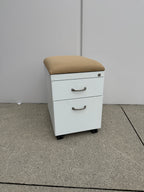 Steelcase 2-Drawer Mobile Pedestal with Cushion