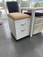 Steelcase 2-Drawer Mobile Pedestal with Cushion