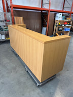 Custom 8 Foot Reception Desk with Storage