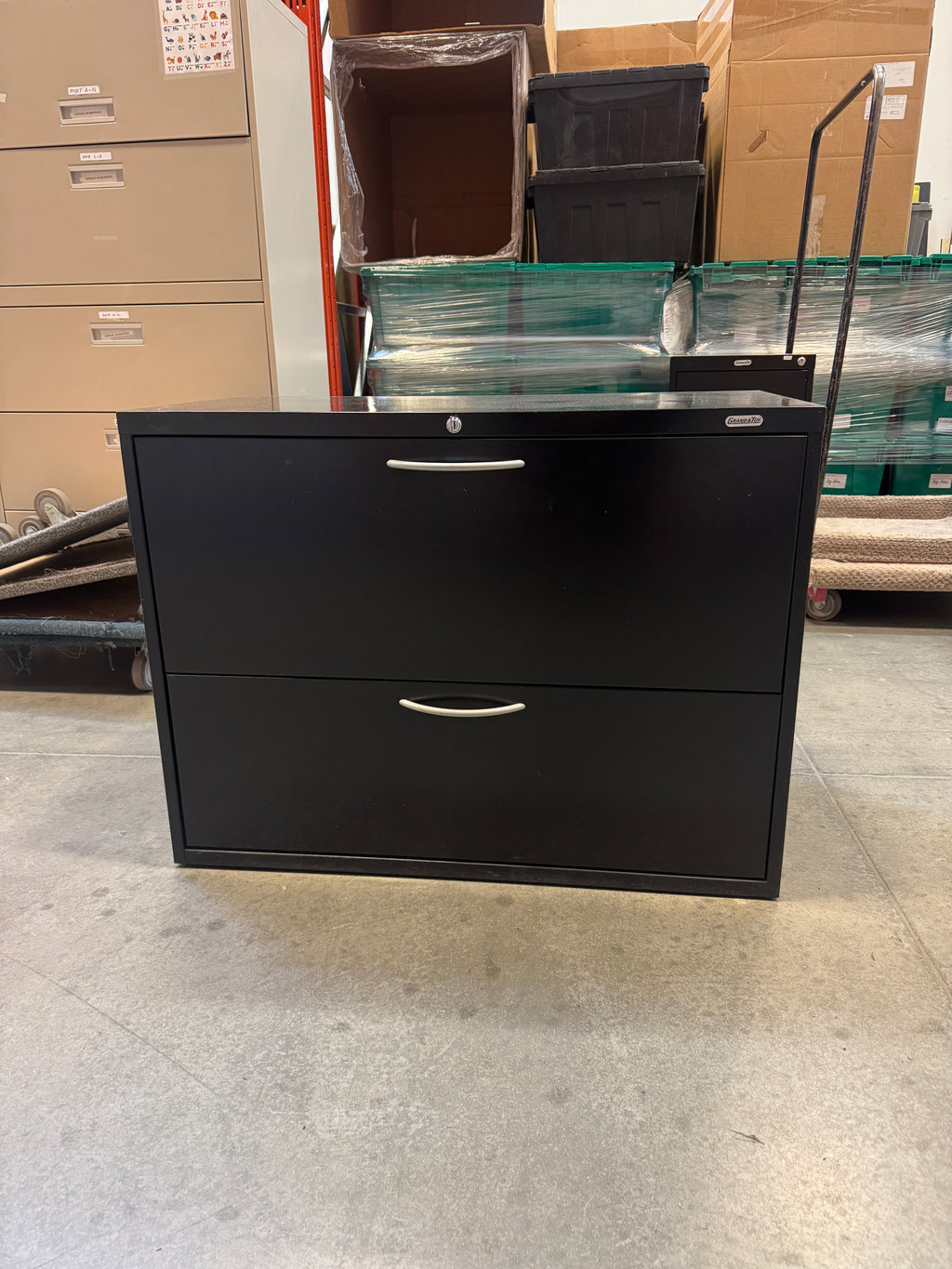 Global Fileworks 9300 2-Drawer Lateral File Cabinet – Black