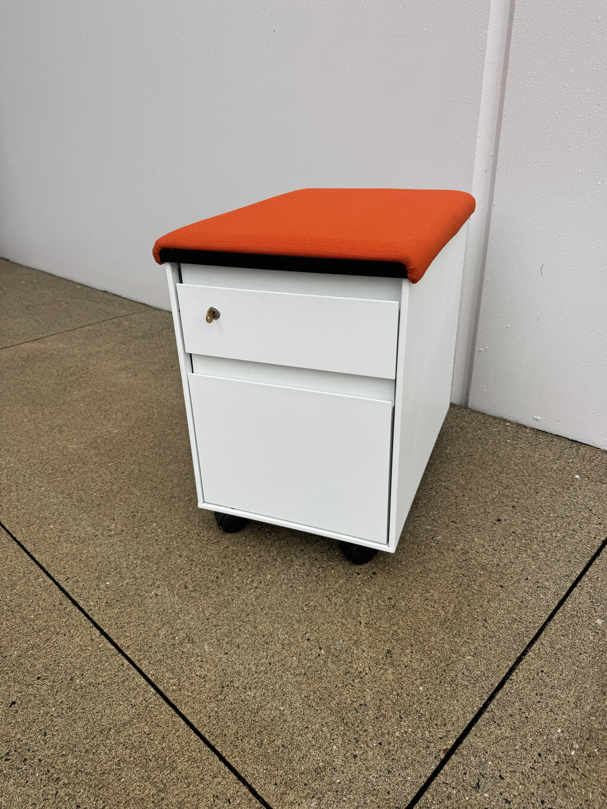 Steelcase Mobile 2-Drawer Pedestal with Cushion