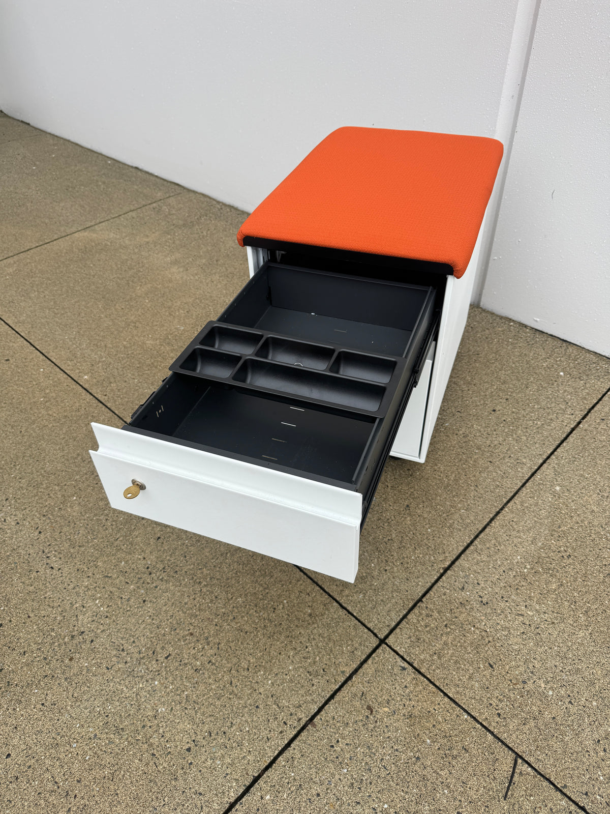 Steelcase Mobile 2-Drawer Pedestal with Cushion