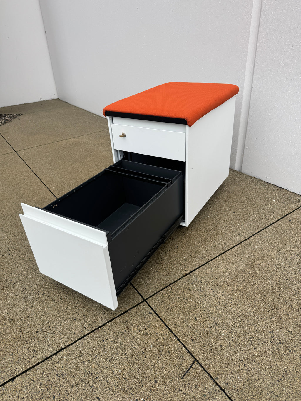 Steelcase Mobile 2-Drawer Pedestal with Cushion